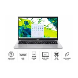 Acer Aspire 15 A15-51M Laptop Intel Core 3 N355 Intel Integrated 8GB RAM 256GB